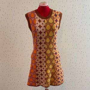 Free People Multicolor Retro Mini Dress